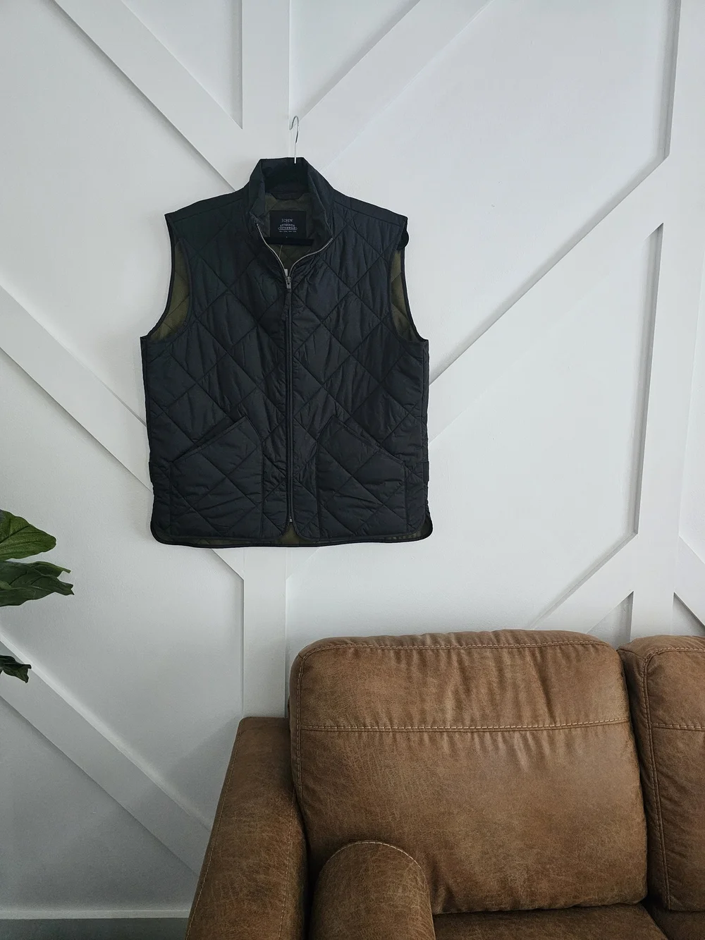J.Crew Authentic Outerwear Quilted Vest Black | Men's Large | NWT
